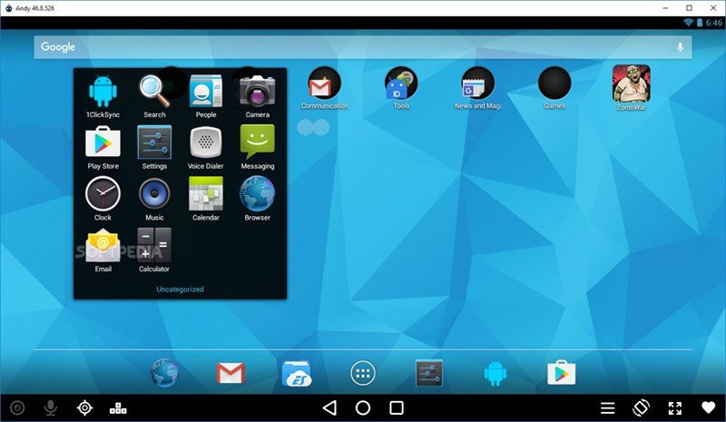 Andy Android Emulator, giả lập Android với nhiều tính năng trên MacBook
