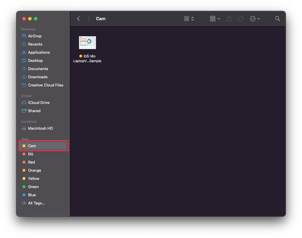 Áp dụng thẻ màu để phân loại và quản lý hiệu quả các tệp PowerPoint trên MacBook
