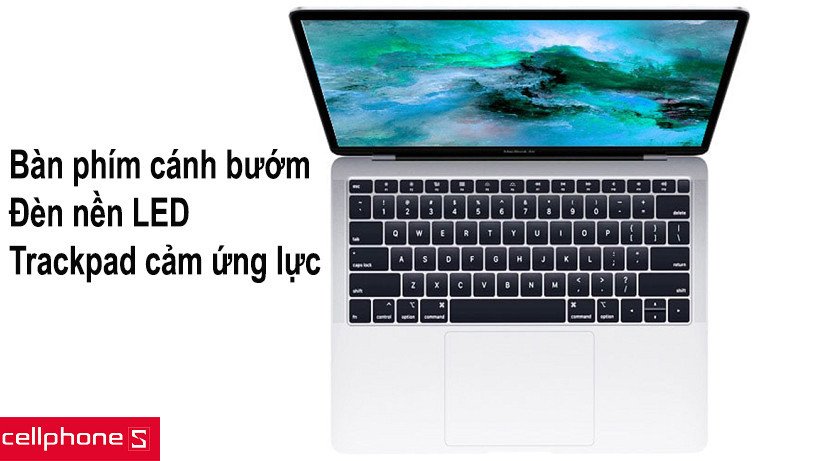 Bàn phím cánh bướm và Trackpad Force Touch trên Macbook Air 2019