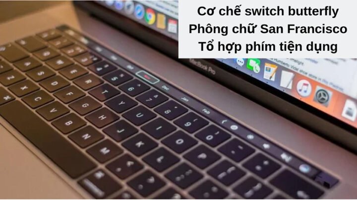 Bàn phím MacBook Pro 2016 chính hãng sau khi thay thế
