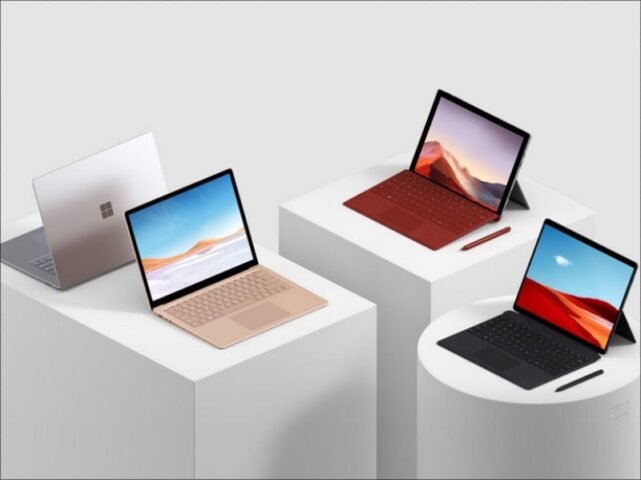Các dòng laptop Surface của Microsoft mang vẻ đẹp sang trọng