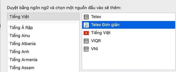 Các kiểu gõ cơ bản của Unikey trên Macbook