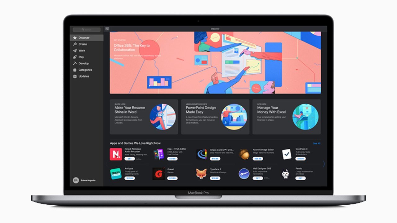 Cận cảnh bàn phím MacBook với ứng dụng bảng tính Excel đang mở