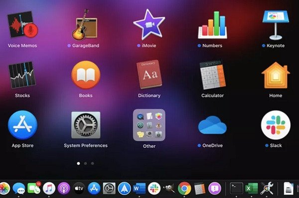 Chọn thư mục 'Other' (Khác) trong Launchpad để tiếp tục tìm ứng dụng Terminal