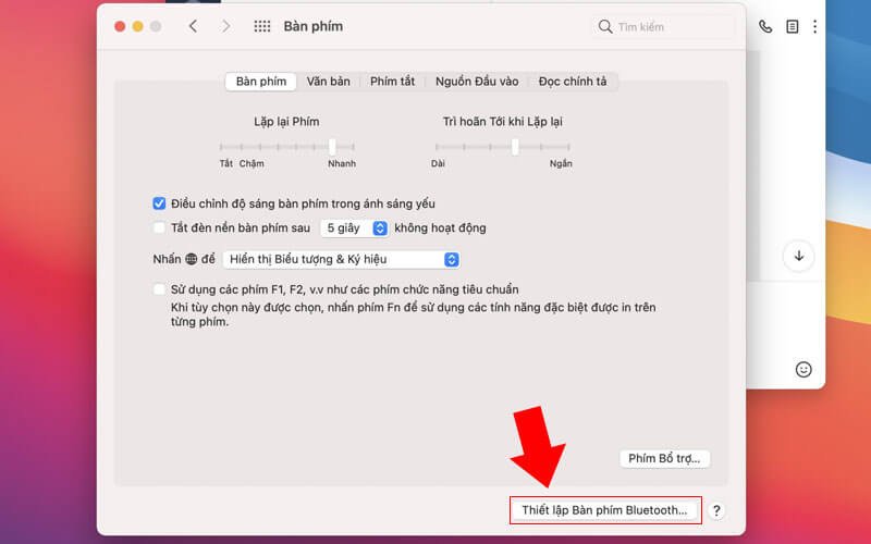 Chuyển đổi ngôn ngữ bàn phím Macbook qua thanh menu