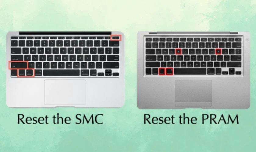 Đặt lại SMC và NVRAM để sửa lỗi Touch Bar MacBook không sáng