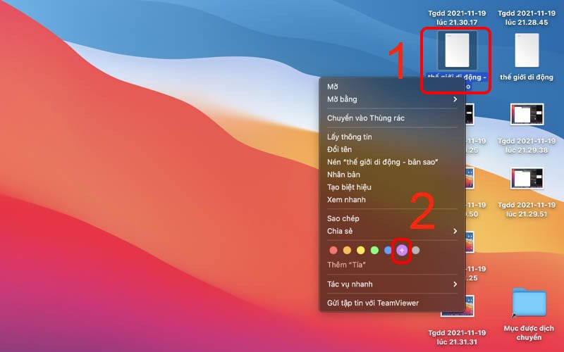 Gắn thẻ màu sắc để quản lý và phân loại file trên MacBook