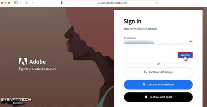 Giao diện đăng nhập và quản lý phần mềm Photoshop cho Macbook trong Adobe Creative Cloud