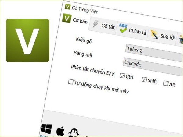 Giao diện phần mềm GoTiengViet, một lựa chọn khác để cài bộ gõ tiếng Việt MacBook, được phát triển bởi Phạm Kim Long.