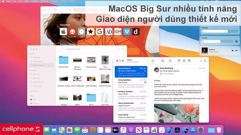 Giao diện và tính năng được tối ưu trên macOS Big Sur cho Macbook Pro M1