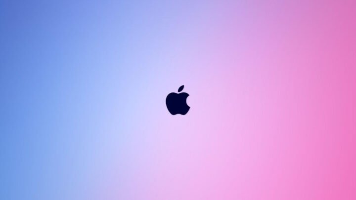 Hình nền logo Apple tinh tế cho Macbook, biểu tượng thương hiệu quả táo