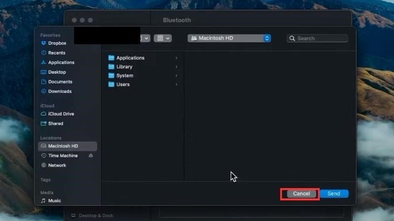 Hủy thông báo lỗi không mong muốn để tiếp tục quá trình kết nối chuột Bluetooth với MacBook
