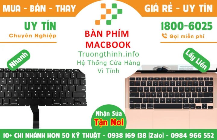 Kiểm tra bàn phím MacBook lỗi để xác định nguyên nhân hỏng hóc