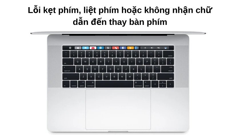 Lỗi kẹt phím phổ biến trên MacBook Pro 2016 và giải pháp thay bàn phím