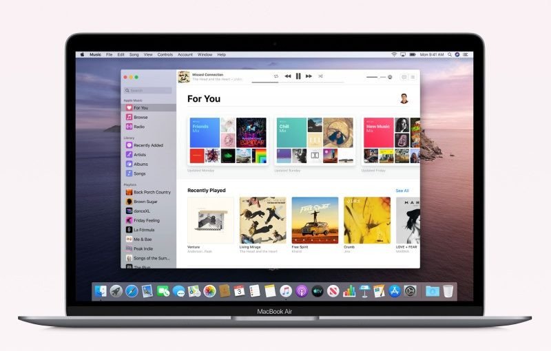 Macbook được trang bị hệ điều hành MacOS