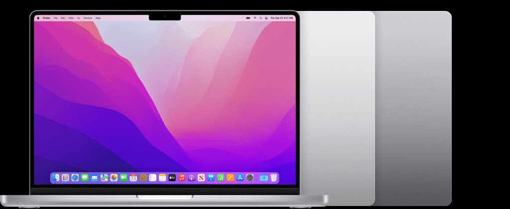 MacBook Pro 14 inch đời 2021 có màu bạc và xám không gian, đại diện cho thế hệ chip Apple Silicon. Hình ảnh giúp nhận biết model khi bạn kiểm tra số serial MacBook Pro.