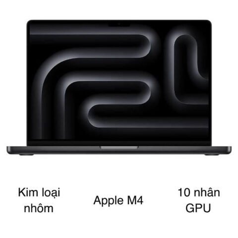 MacBook Pro 14 inch màu đen, một phiên bản kế nhiệm đáng giá sau MacBook Pro 2023, nổi bật với chip M4 mạnh mẽ.
