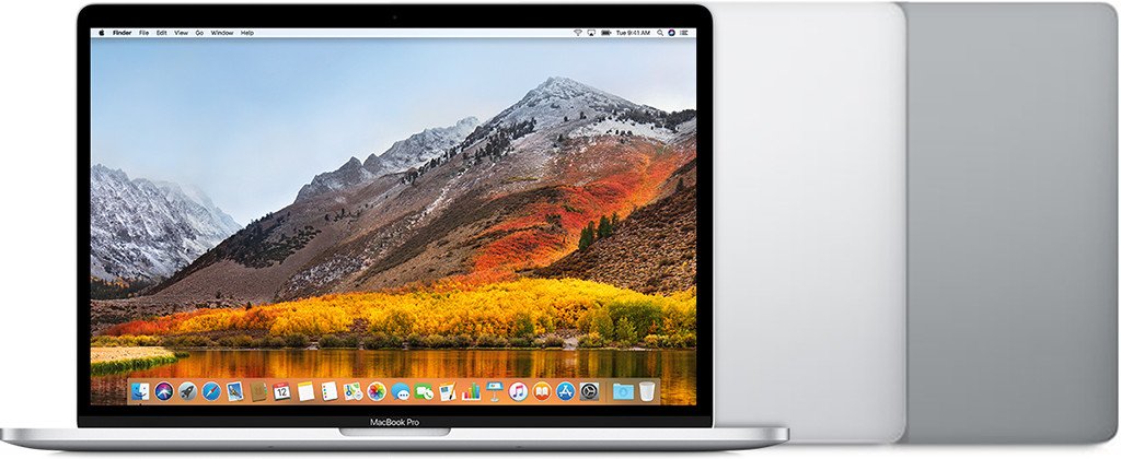 MacBook Pro 15 inch đời 2016 với màu bạc và xám không gian. Hình ảnh mô tả thiết kế của một trong những mẫu MacBook Pro đầu tiên có Touch Bar, hữu ích khi cần kiểm tra số serial MacBook Pro.