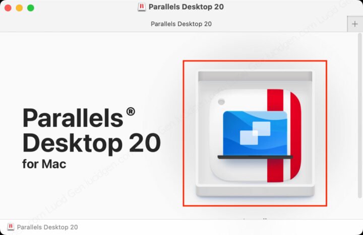 Màn hình cài đặt ban đầu của phần mềm giả lập Windows trên MacBook là Parallels Desktop.