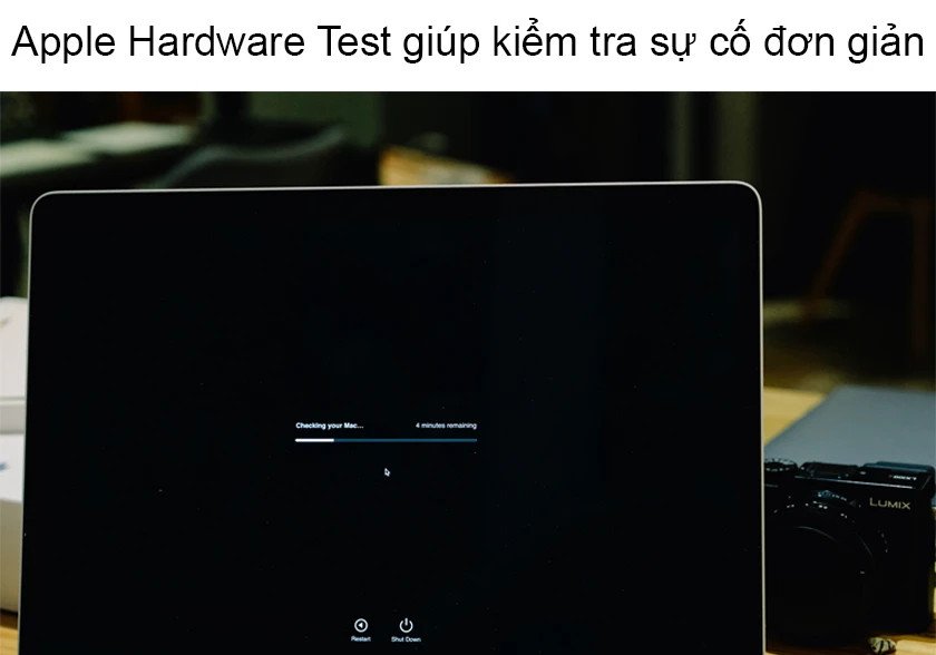 Màn hình chẩn đoán phần cứng Apple Hardware Test trên MacBook