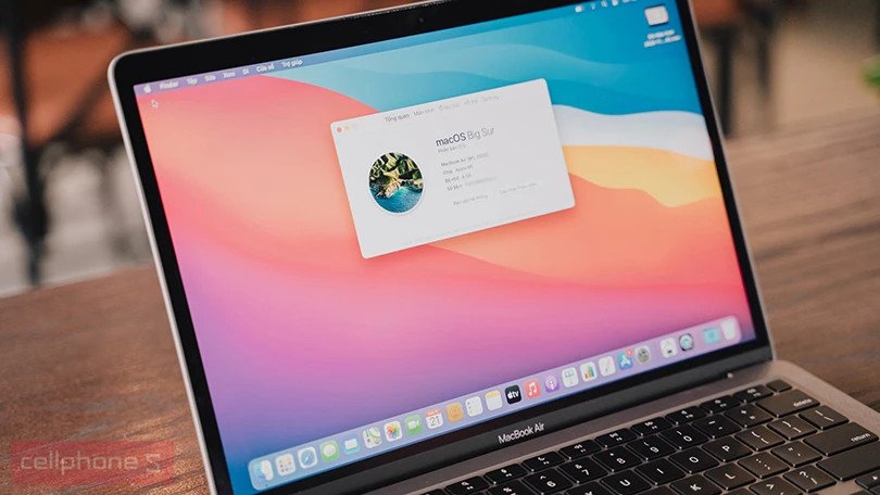 Màn hình Liquid Retina hiển thị sắc nét của Macbook Air M1 2020
