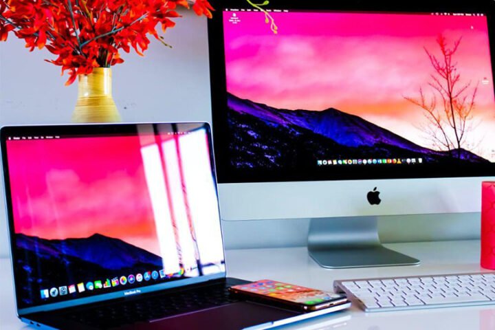 màn hình macbook hiển thị giao diện để giảm dung lượng file pdf