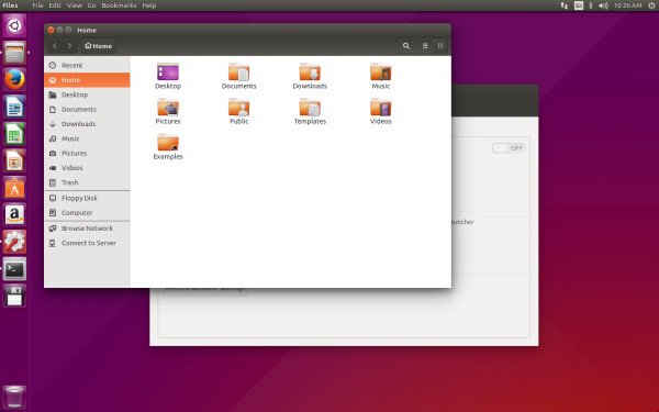 Màn hình MacBook hiển thị hệ điều hành Ubuntu