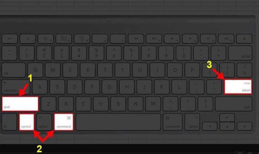 Minh họa cách xuống dòng trong ô Excel MacBook bằng Shift Control Command Enter