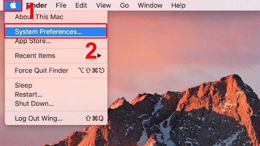 Mở Tùy chọn Hệ thống để cài gõ tiếng Việt cho MacBook