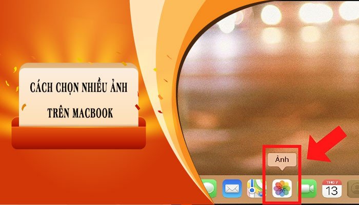 Người dùng đang xem các tệp ảnh trong thư mục trên MacBook