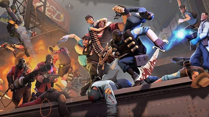 Nhân vật trong game bắn súng hành động The Fortress 2, một lựa chọn hấp dẫn trong danh sách game miễn phí cho MacBook.