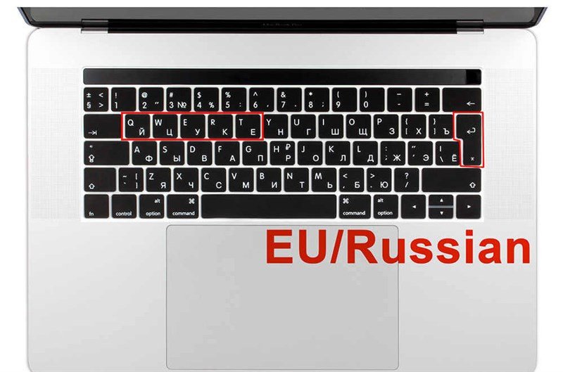 Phím Enter hình chữ L ngược trên bàn phím Macbook M1, điển hình cho phiên bản Châu Âu.