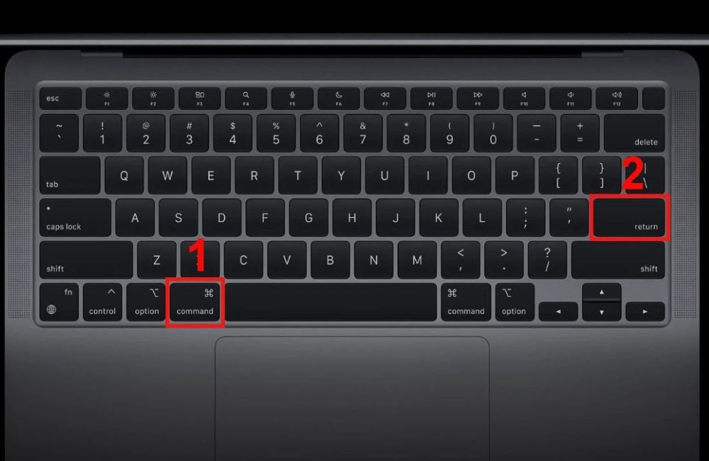 Phím tắt Command kết hợp Enter để xuống dòng trong Excel trên MacBook