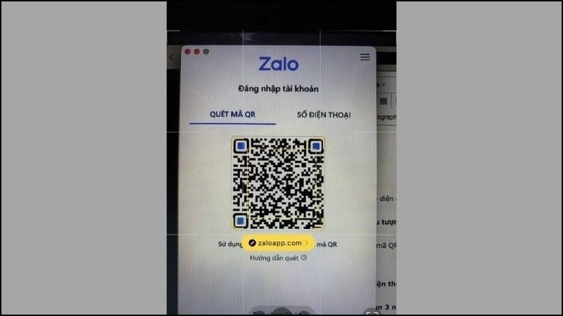 Quét mã QR Zalo trên MacBook bằng điện thoại để xác nhận đăng nhập