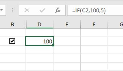 Sử dụng hàm IF với checkbox trong Excel Macbook