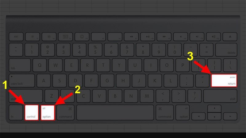Sử dụng tổ hợp phím Control + Option + Enter (nếu có trường hợp đặc biệt)