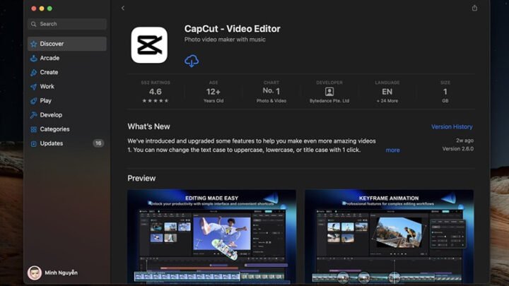 Tải và cài đặt CapCut trên MacBook