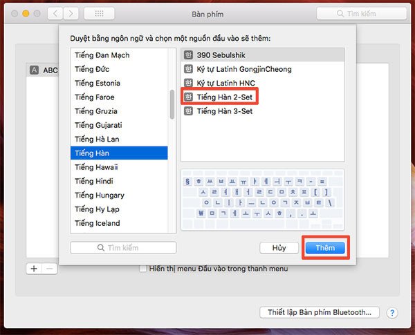 Thêm ngôn ngữ tiếng Nhật vào nguồn đầu vào của MacBook