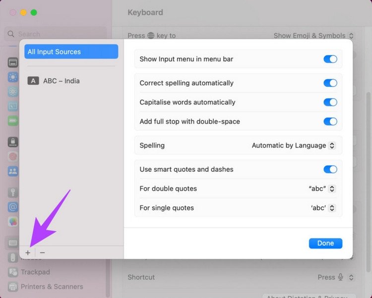 Thêm nguồn ngôn ngữ nhập liệu mới cho bàn phím MacBook