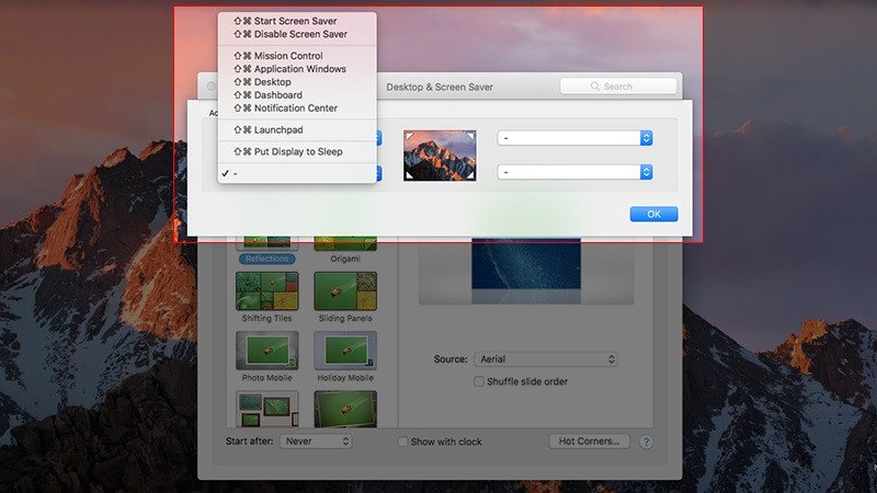 Thiết lập các góc nóng để tắt màn hình MacBook M1