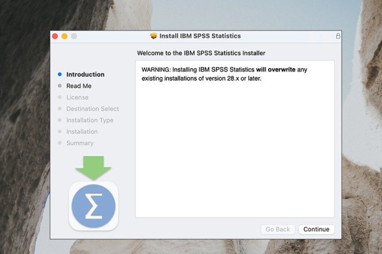 Thông báo cài đặt SPSS phiên bản mới sẽ ghi đè lên phiên bản cũ hơn