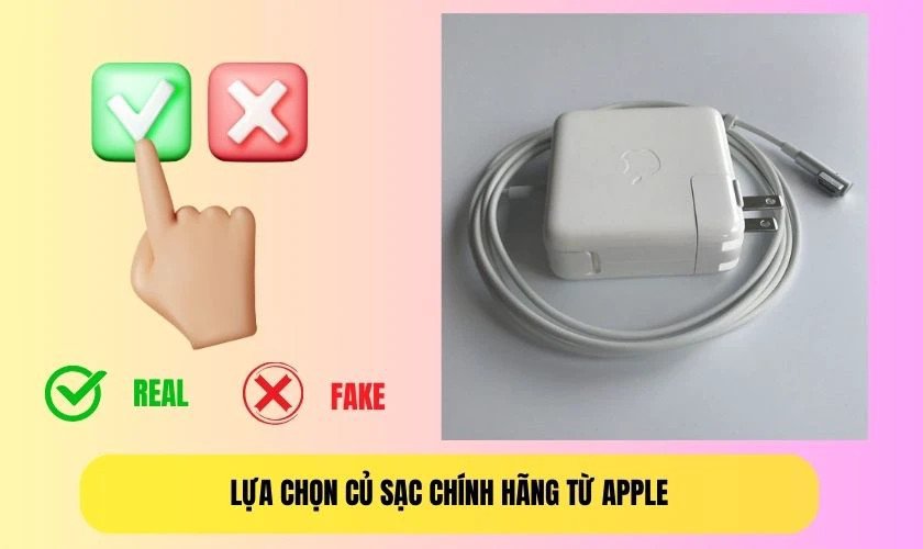 Thực hiện sạc iPhone an toàn bằng sạc MacBook