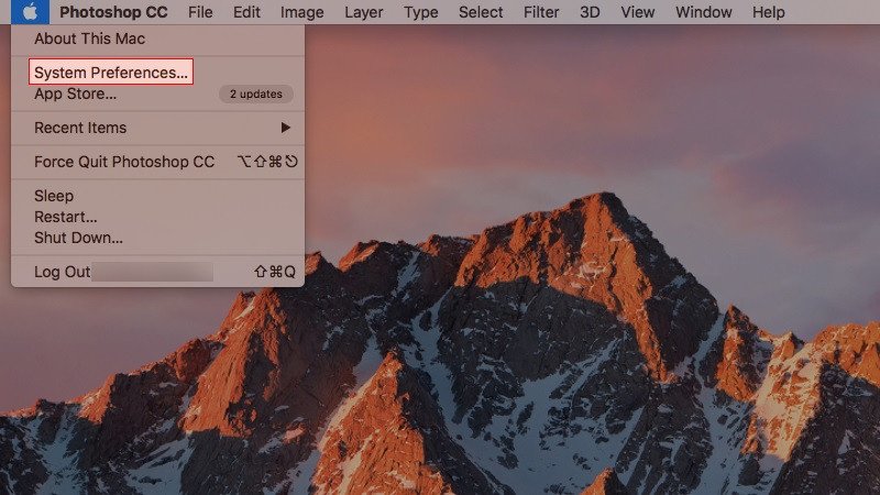 Tìm System Preferences để chỉnh thời gian tắt màn hình MacBook M1