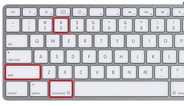 Tổ hợp phím Shift Command 3 để chụp toàn bộ màn hình MacBook.