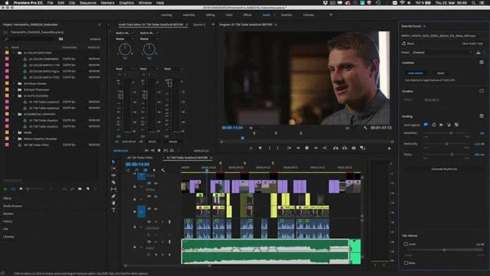 Tổng quan giao diện Adobe Premiere Pro, công cụ biên tập video hiệu quả cho MacBook