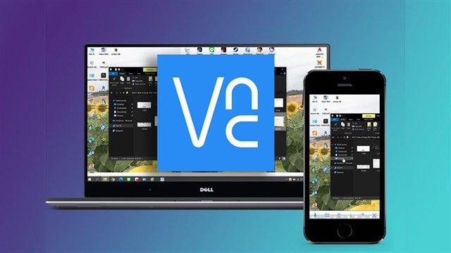 Ứng dụng VNC Viewer, một lựa chọn phổ biến để điều khiển MacBook từ xa qua iPhone
