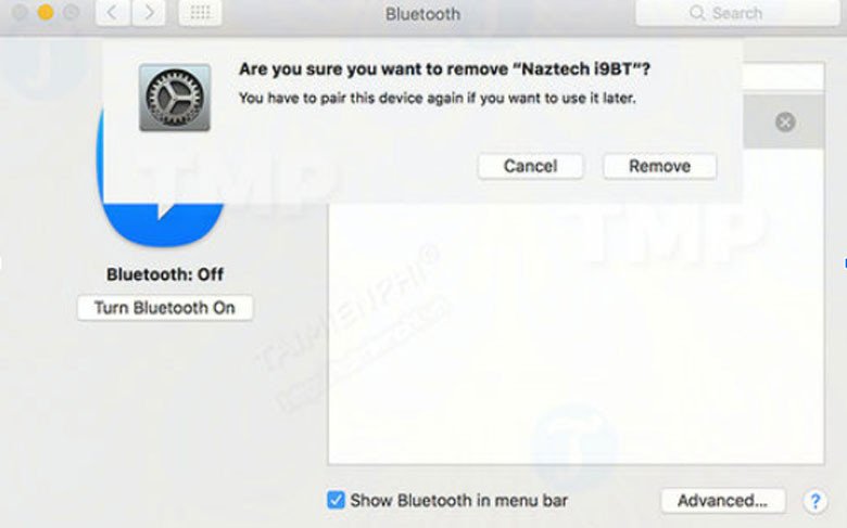 Ghép nối lại thiết bị để khắc phục MacBook không tìm thấy thiết bị Bluetooth